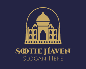 Gold Indian Palace logo design