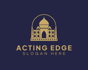 Gold Indian Palace logo design