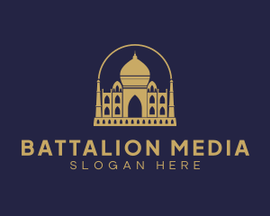 Gold Indian Palace logo design