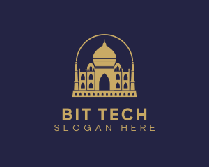 Gold Indian Palace logo design