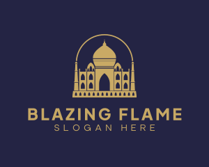 Gold Indian Palace logo design