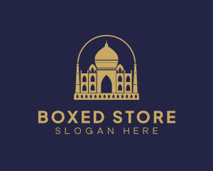 Gold Indian Palace logo design