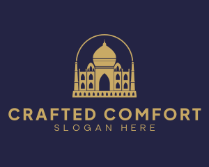 Gold Indian Palace logo design