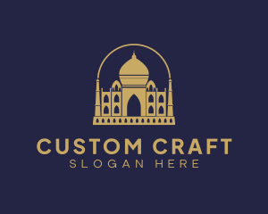 Gold Indian Palace logo design