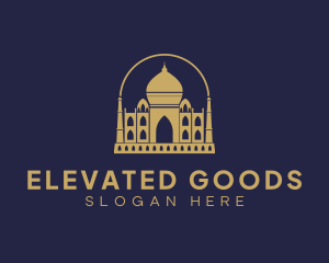 Gold Indian Palace logo design