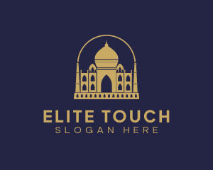 Gold Indian Palace logo design