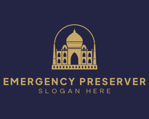 Gold Indian Palace logo design