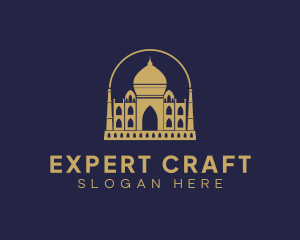 Gold Indian Palace logo design