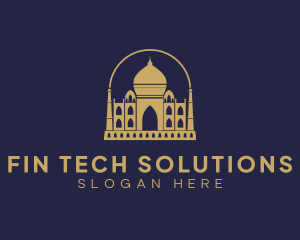 Gold Indian Palace logo design