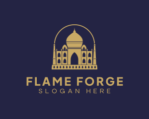 Gold Indian Palace logo design