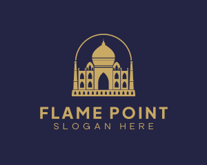 Gold Indian Palace logo design