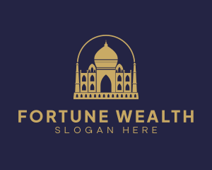 Gold Indian Palace logo design