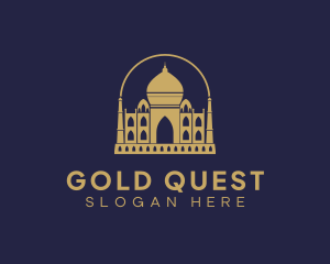 Gold Indian Palace logo design