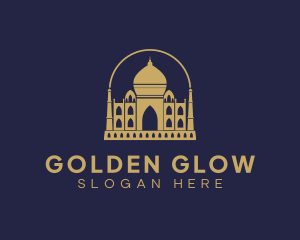 Gold Indian Palace logo design