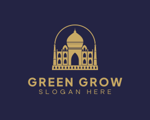 Gold Indian Palace logo design