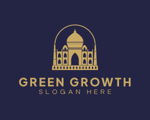 Gold Indian Palace logo design