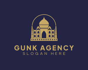 Gold Indian Palace logo design