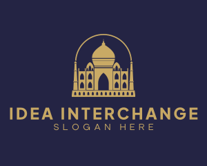 Gold Indian Palace logo design