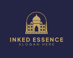 Gold Indian Palace logo design