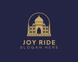 Gold Indian Palace logo design