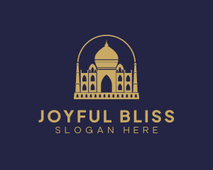 Gold Indian Palace logo design