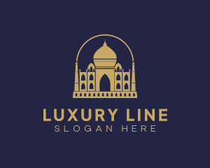 Gold Indian Palace logo design