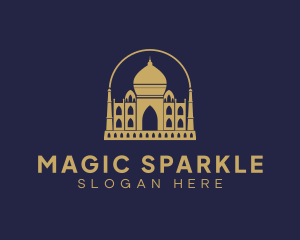 Gold Indian Palace logo design