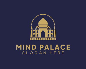 Gold Indian Palace logo design