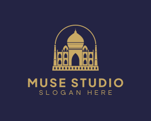 Gold Indian Palace logo design