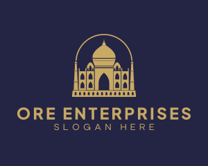 Gold Indian Palace logo design