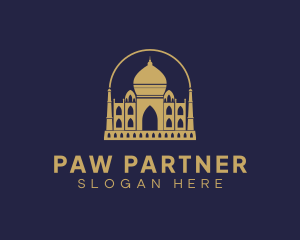 Gold Indian Palace logo design