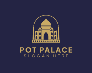 Gold Indian Palace logo design