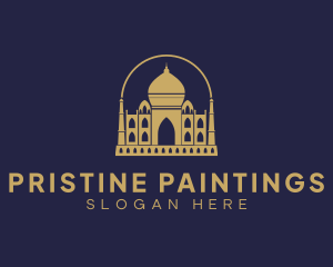 Gold Indian Palace logo design