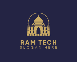 Gold Indian Palace logo design