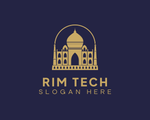 Gold Indian Palace logo design