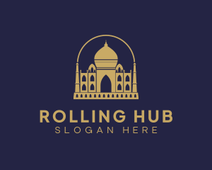 Gold Indian Palace logo design