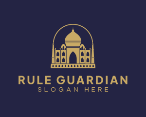 Gold Indian Palace logo design