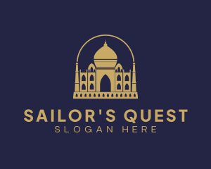 Gold Indian Palace logo design