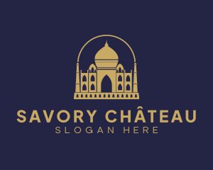 Gold Indian Palace logo design