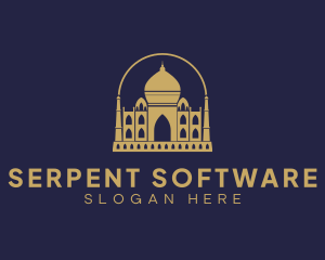 Gold Indian Palace logo design