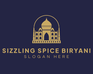 Gold Indian Palace logo design