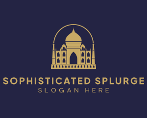 Gold Indian Palace logo design