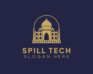 Gold Indian Palace logo design