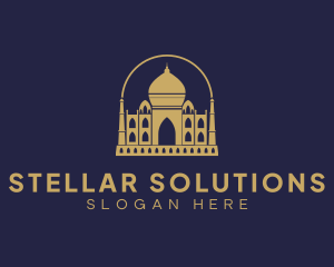 Gold Indian Palace logo design