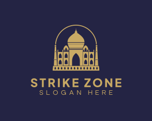 Gold Indian Palace logo design