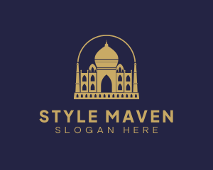 Gold Indian Palace logo design