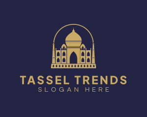 Gold Indian Palace logo design