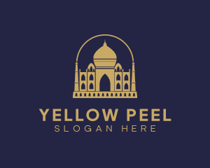 Gold Indian Palace logo design