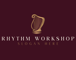 Harp Music Instrument logo