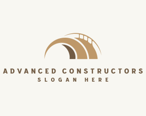 Arch Bridge Construction logo design